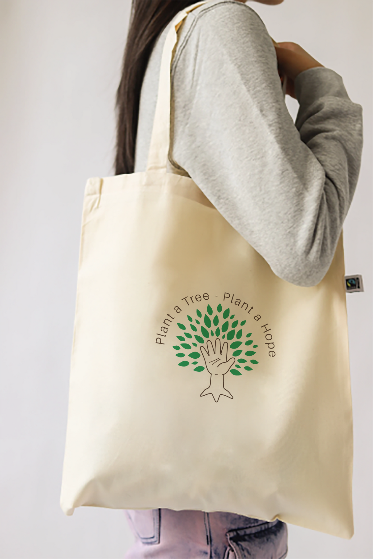 Plant a Tree Plant a Hope Tote Bag - Vegan - 100% Organic Cotton - New Design &#39;24