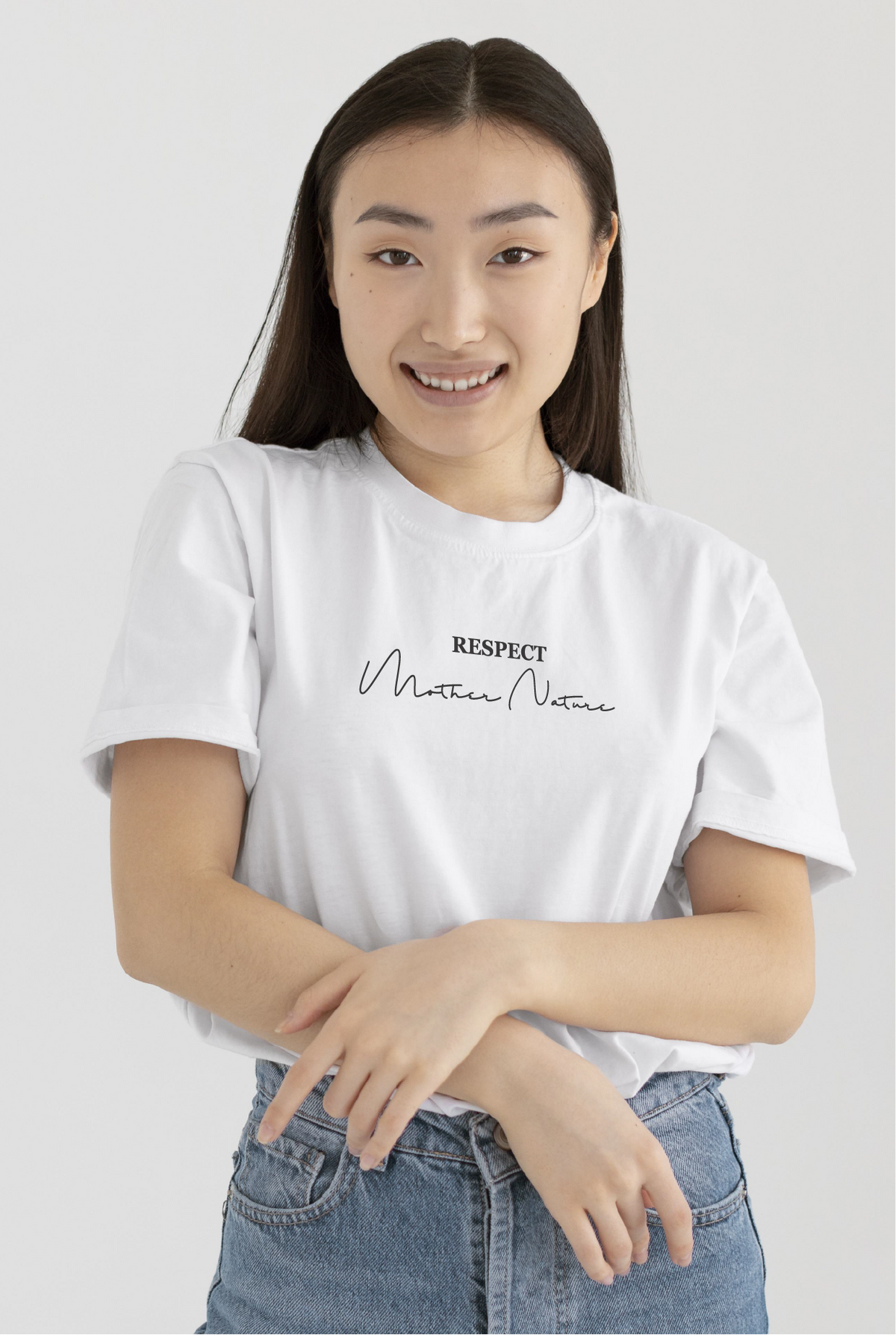 Respect Mother Nature - Unisex Organic Cotton T-Shirt
