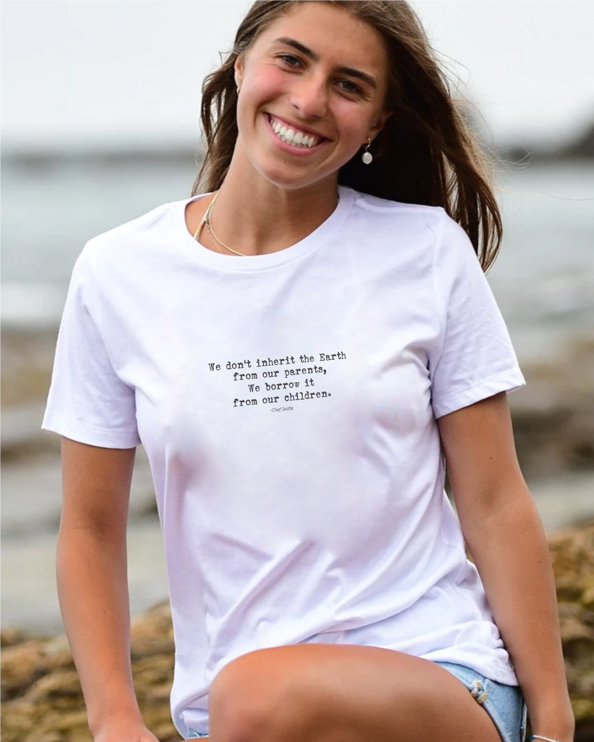 We don&#39;t Inherit the Earth - New &#39;24 Edition Unisex Organic Cotton T-Shirt