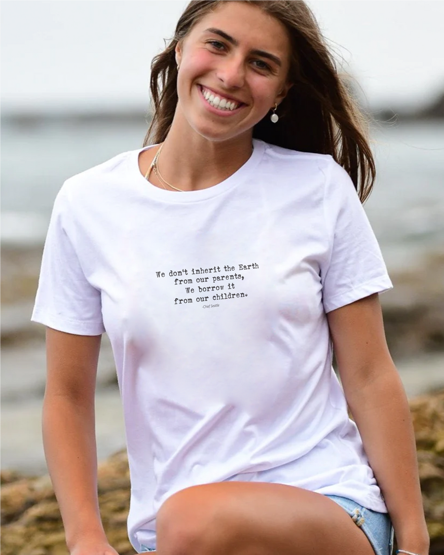 We don't Inherit the Earth - New '24 Edition Unisex Organic Cotton T-Shirt
