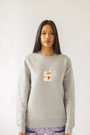 Almond Milk Addict Sustainable Sweatshirt