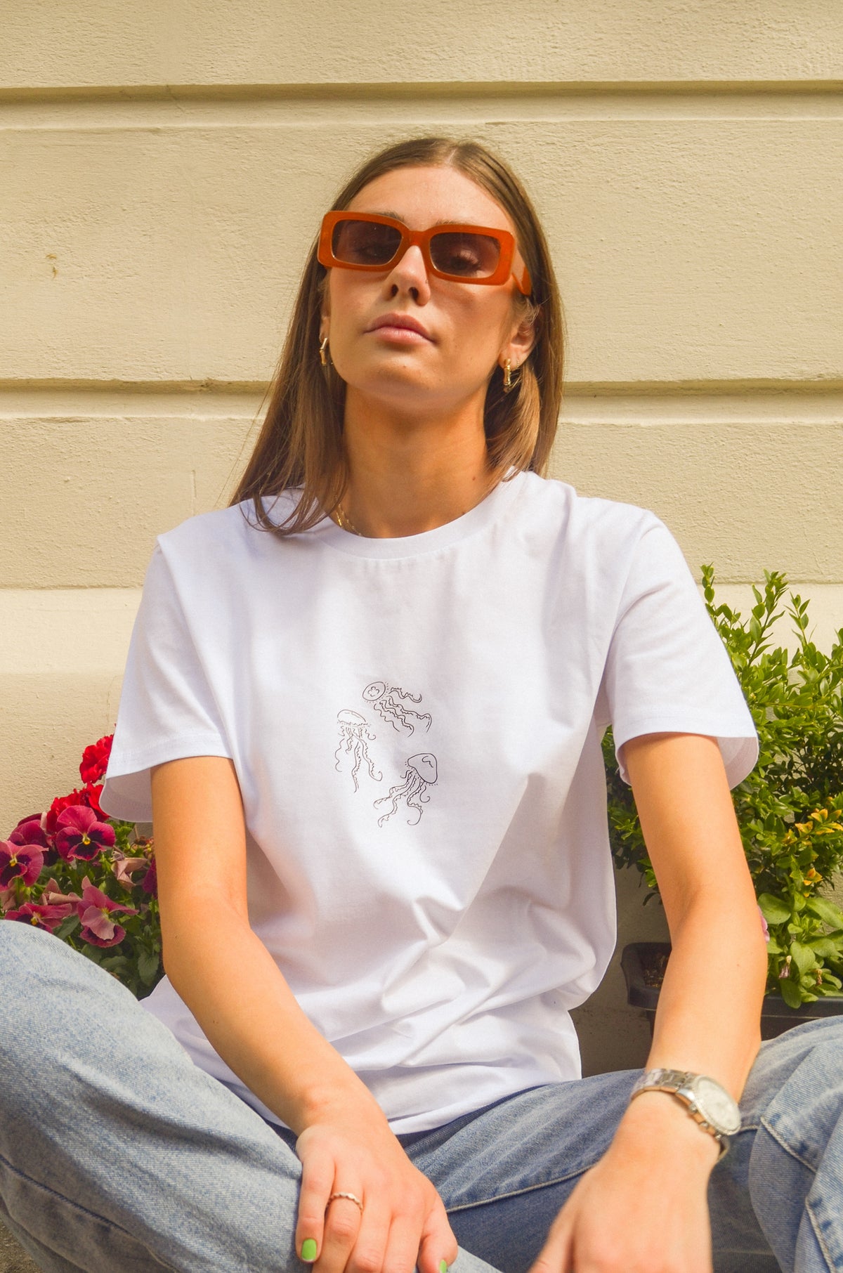 Jellyfish - Relaxed Organic Cotton T-Shirt
