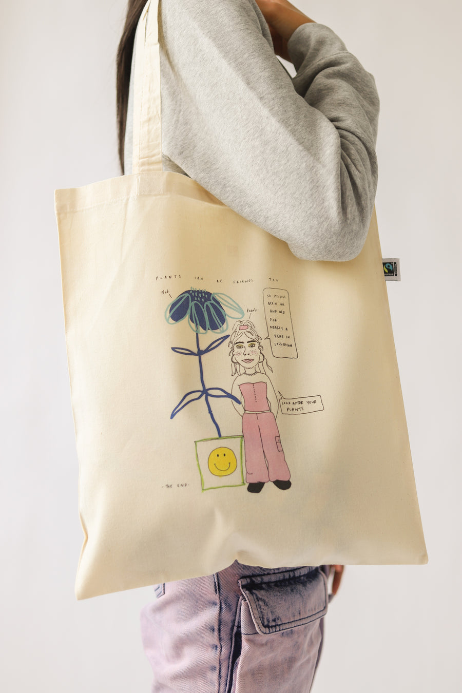 Pearl and Ned Tote Bag - Vegan - 100% Organic Cotton