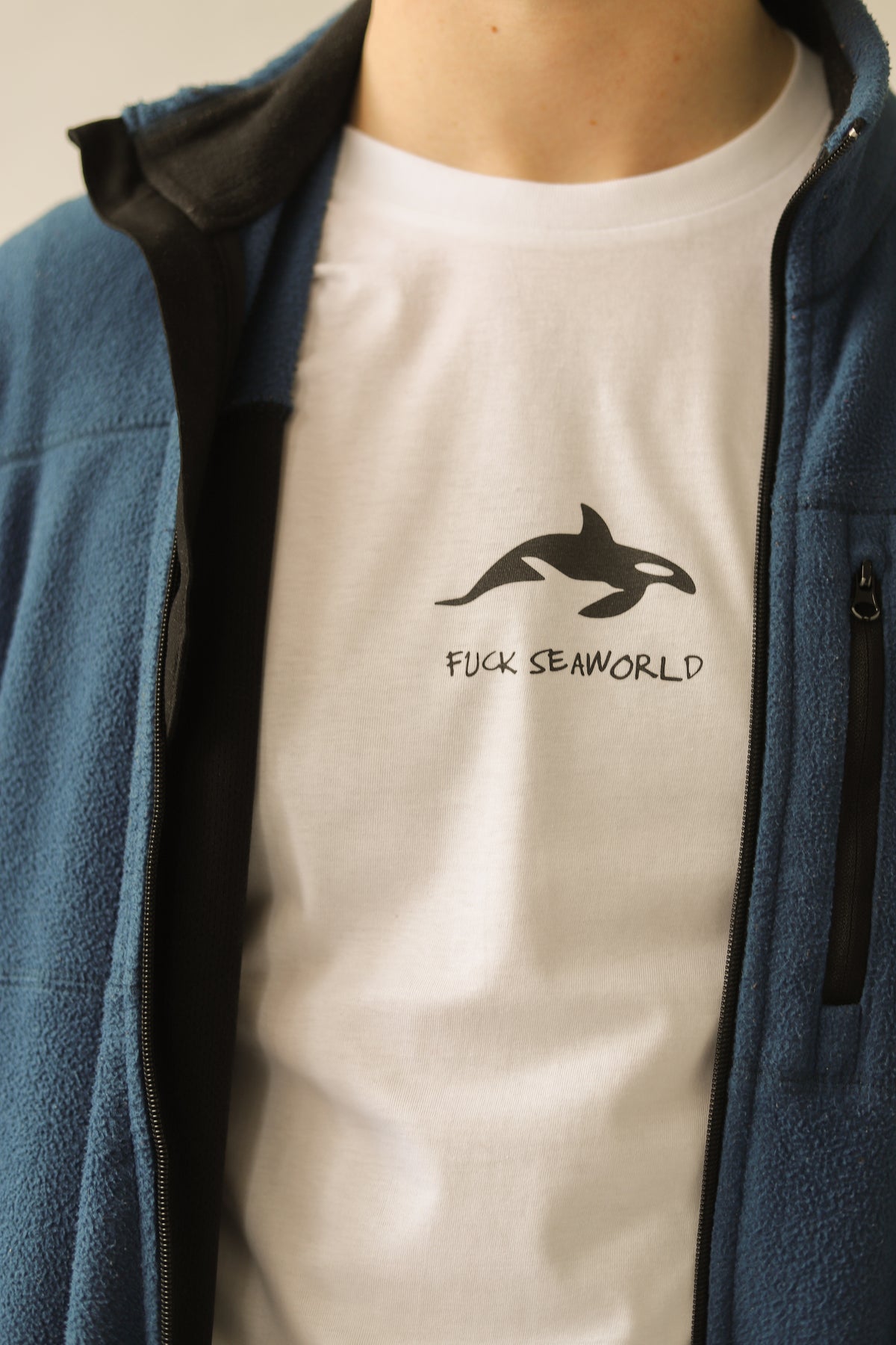 F*ck Seaworld - Relaxed Organic Cotton T-Shirt