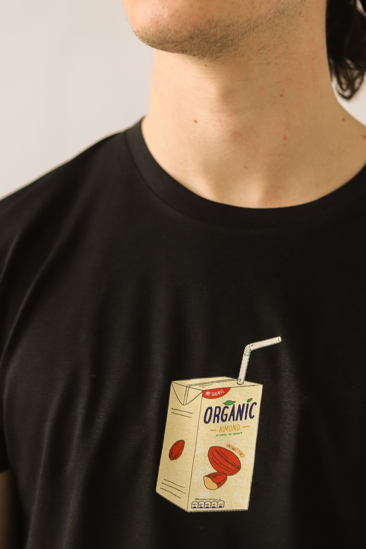 Almond Milk Addict - Relaxed Organic Cotton T-Shirt