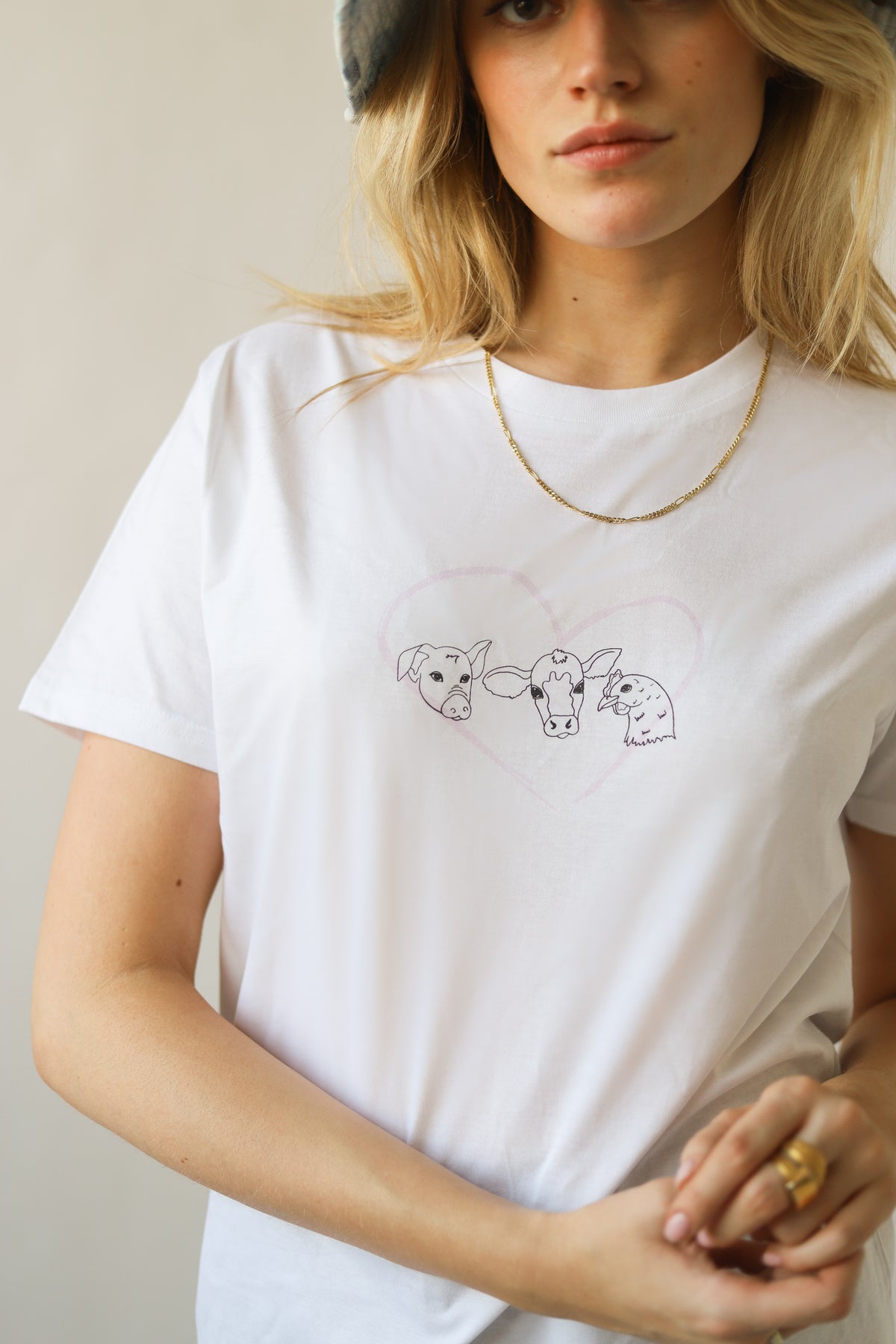 Friends Not Food - Relaxed Organic Cotton T-Shirt