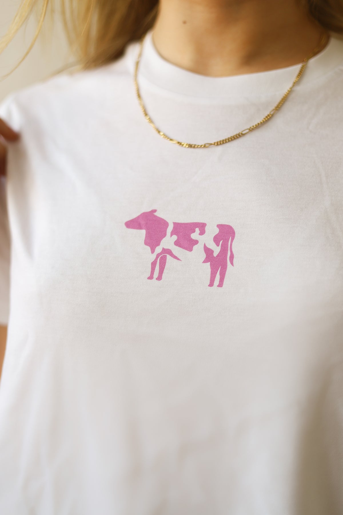 Pink Cow - Relaxed Organic Cotton T-Shirt