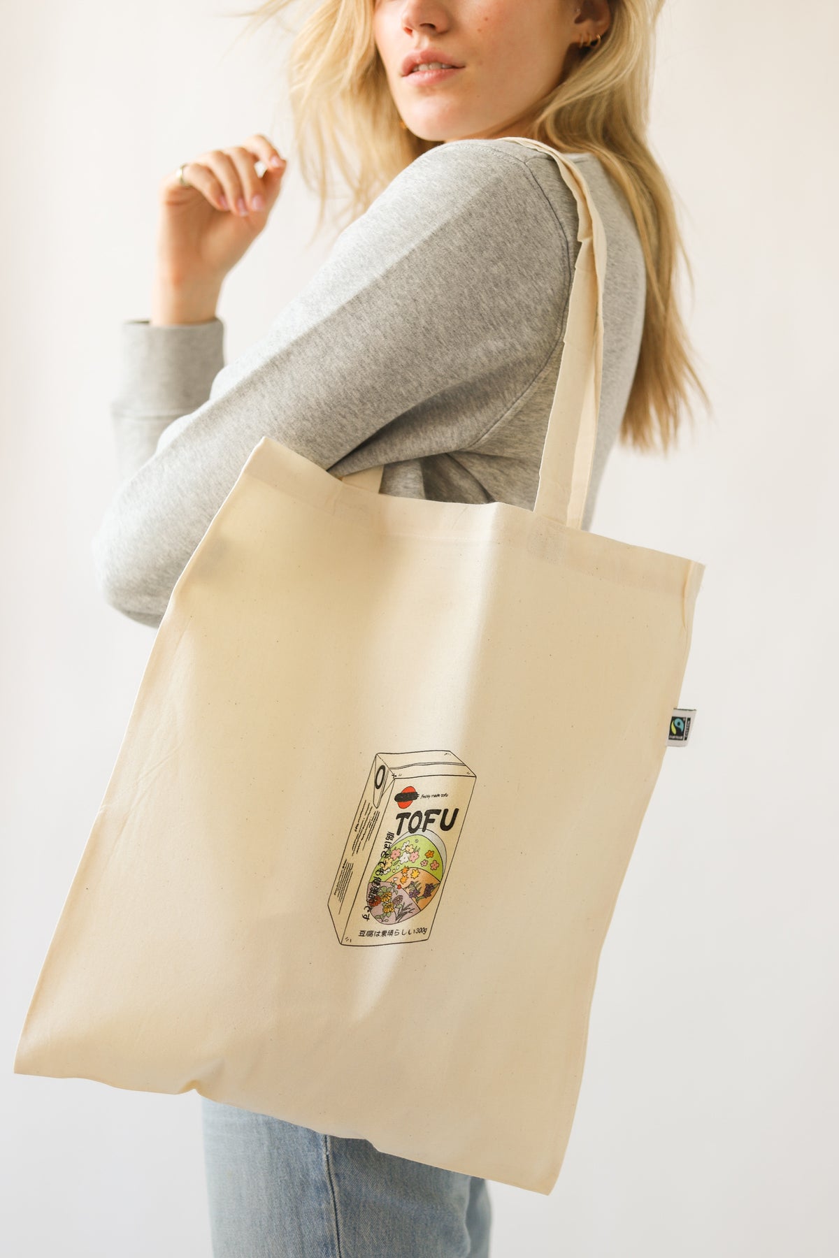 Tofu Time Tote Bag - Vegan - 100% Organic Cotton