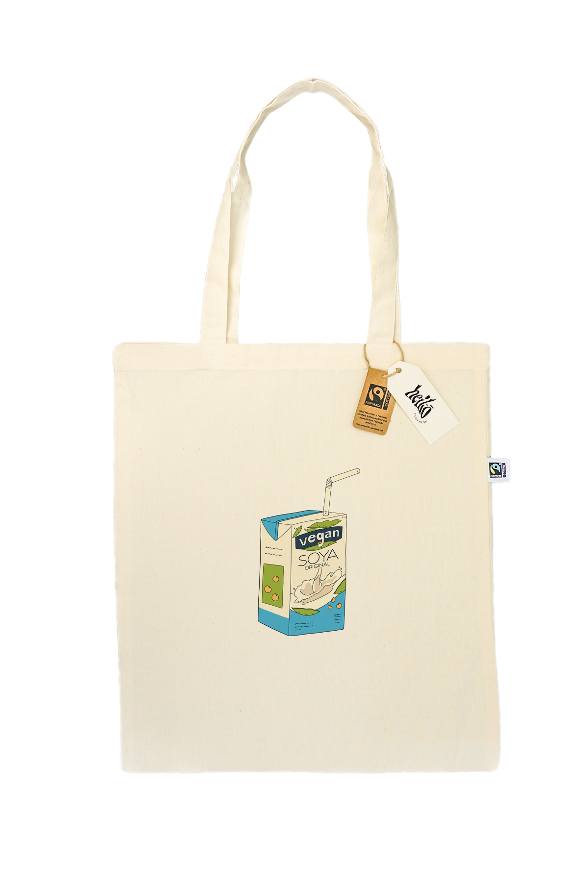 Soy Milk Lover Tote Bag - Vegan - 100% Organic Cotton