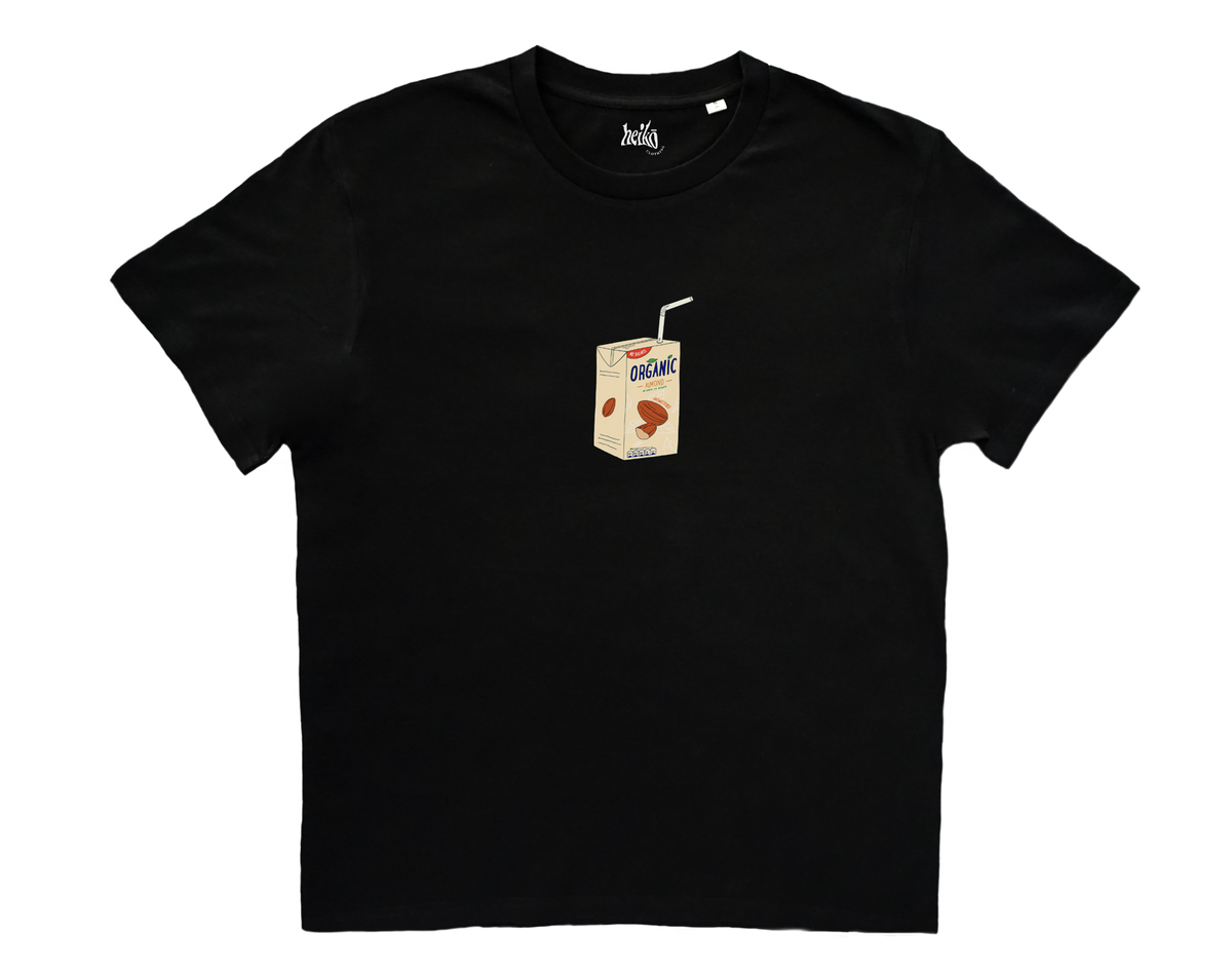 Almond Milk Addict - Relaxed Organic Cotton T-Shirt