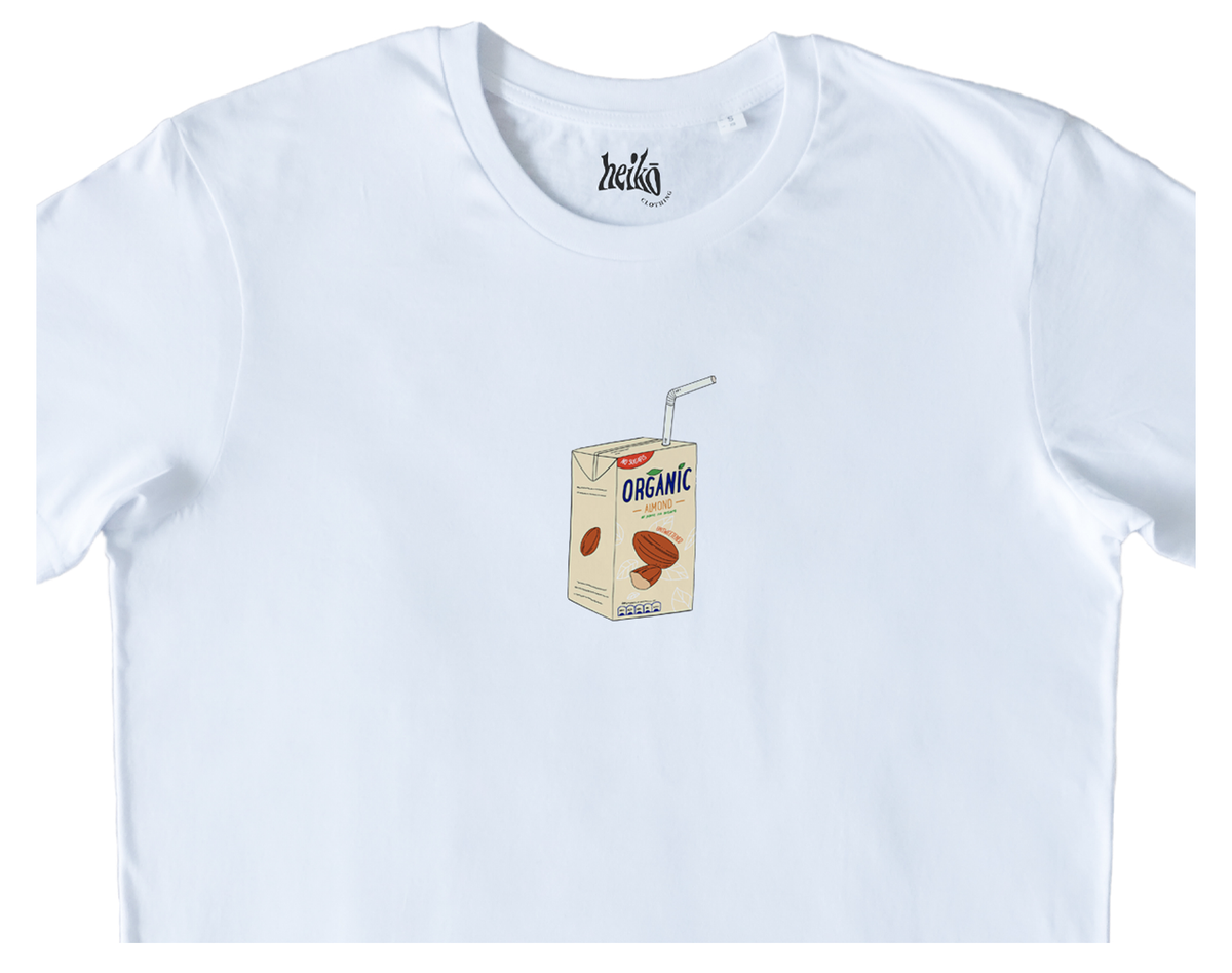 Almond Milk Addict - Relaxed Organic Cotton T-Shirt