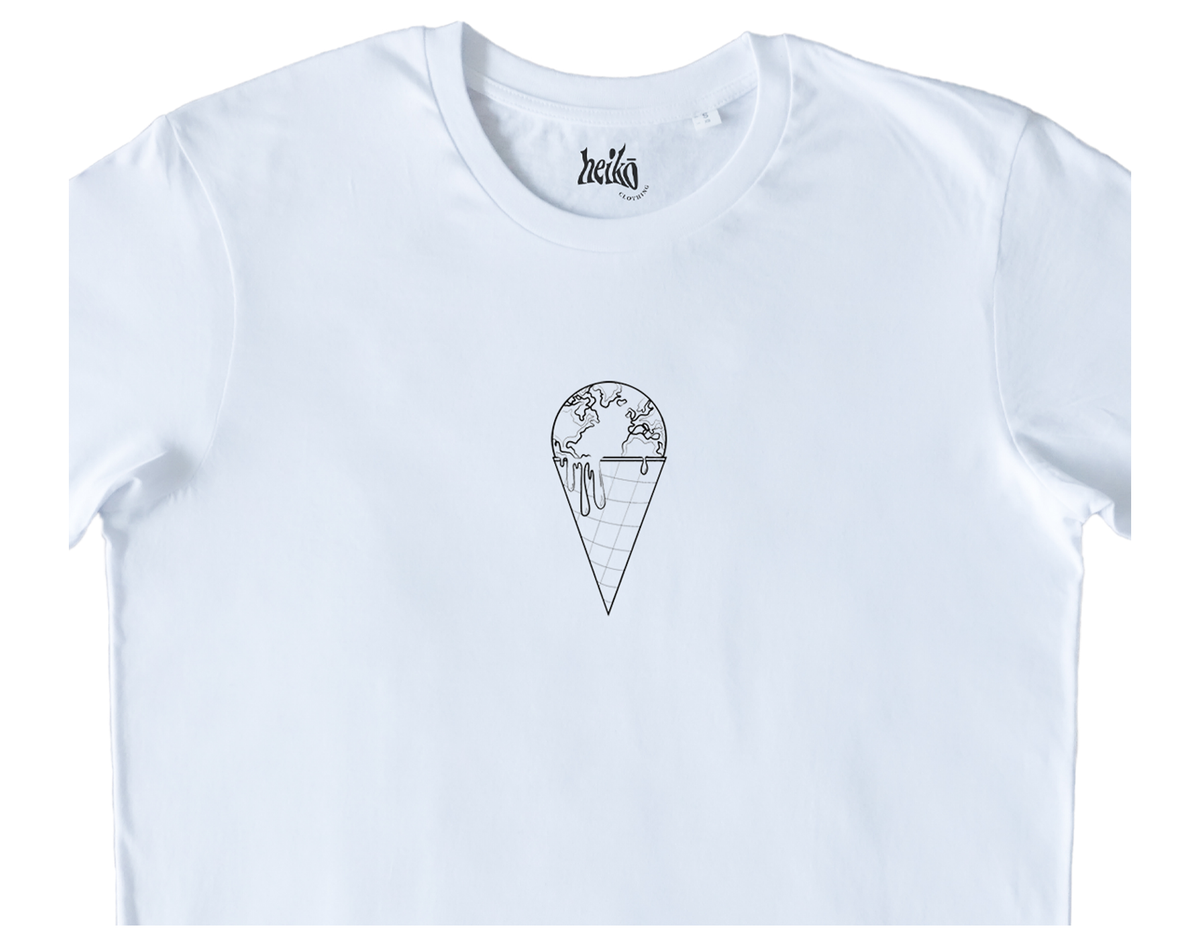 The Earth is Melting - Relaxed Organic Cotton T-Shirt