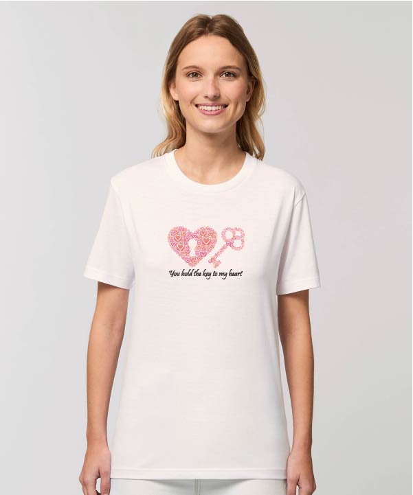 Heart &amp; Key -  Relaxed Organic Cotton T-Shirt