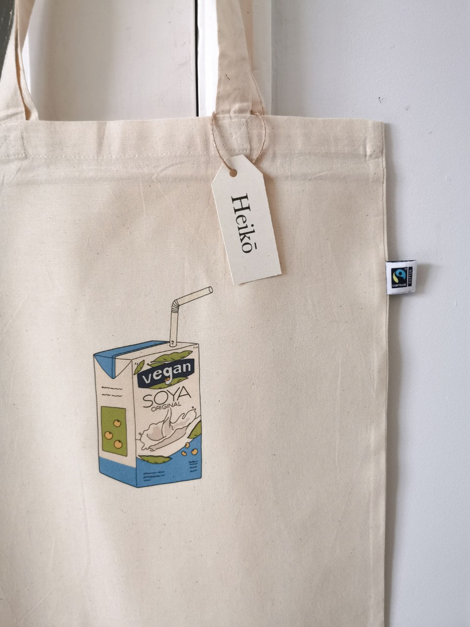 Soy Milk Lover Tote Bag - Vegan - 100% Organic Cotton