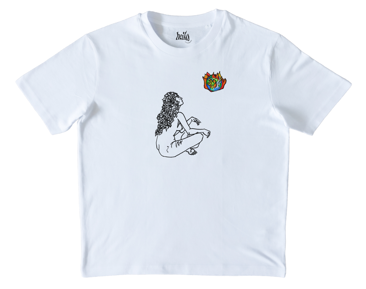 Burning Earth - Unisex Organic Cotton T-Shirt