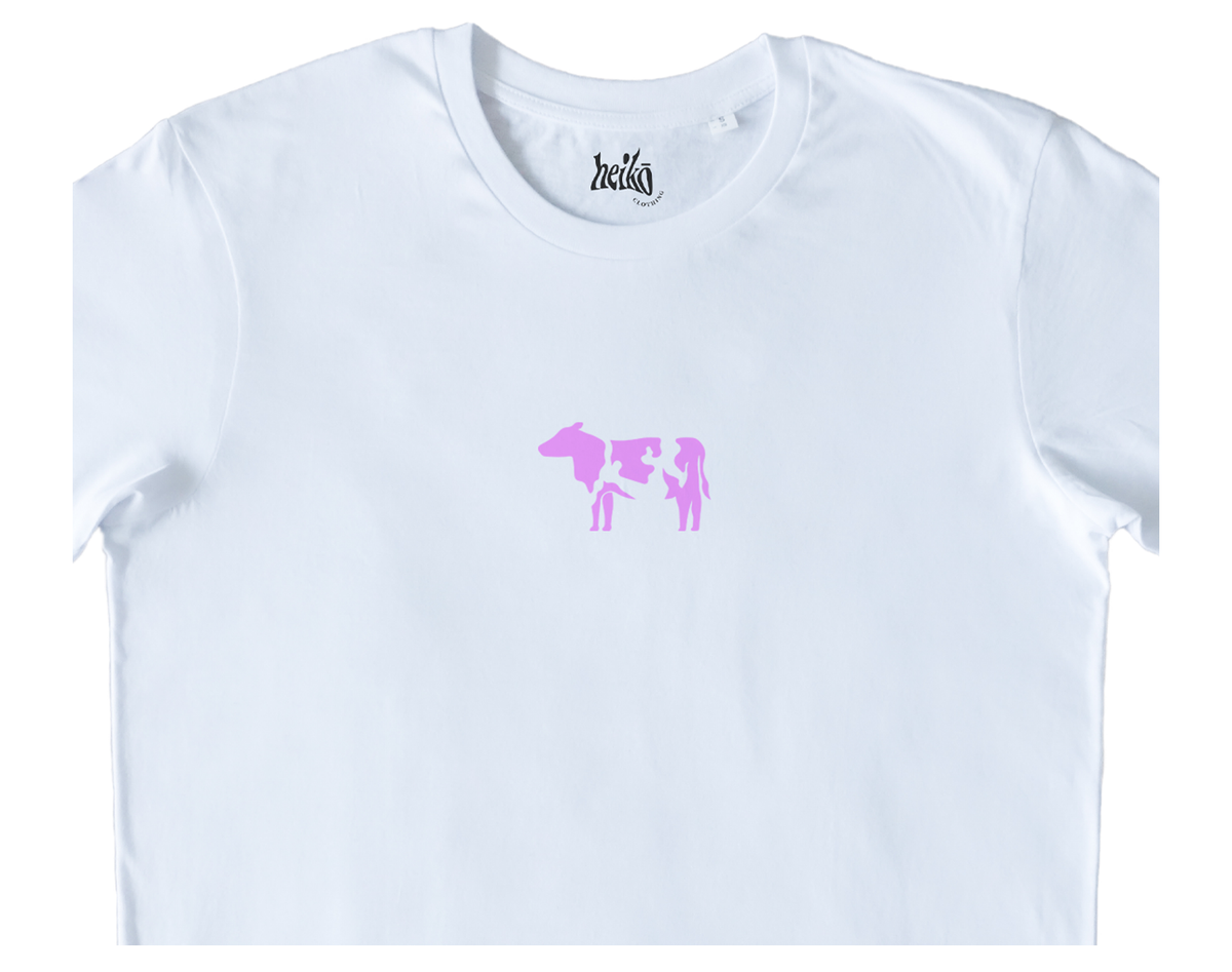 Pink Cow - Relaxed Organic Cotton T-Shirt