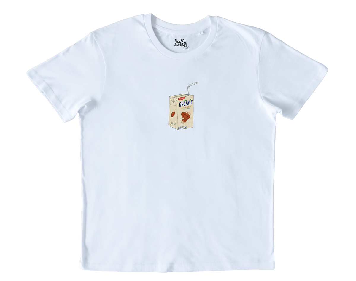 Almond Milk Addict - Relaxed Organic Cotton T-Shirt