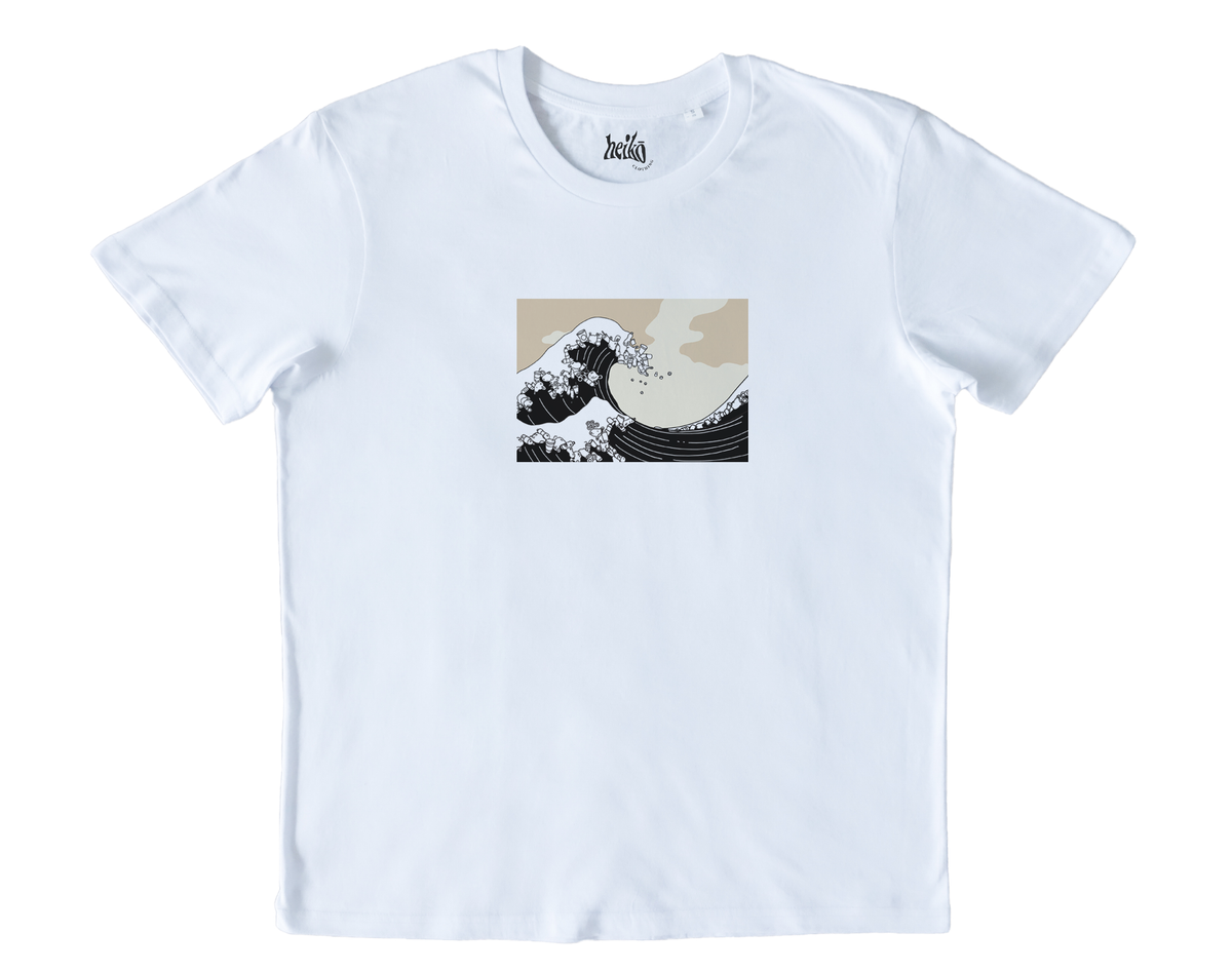 The Plastic Wave off Kanagawa - Relaxed Organic Cotton T-Shirt